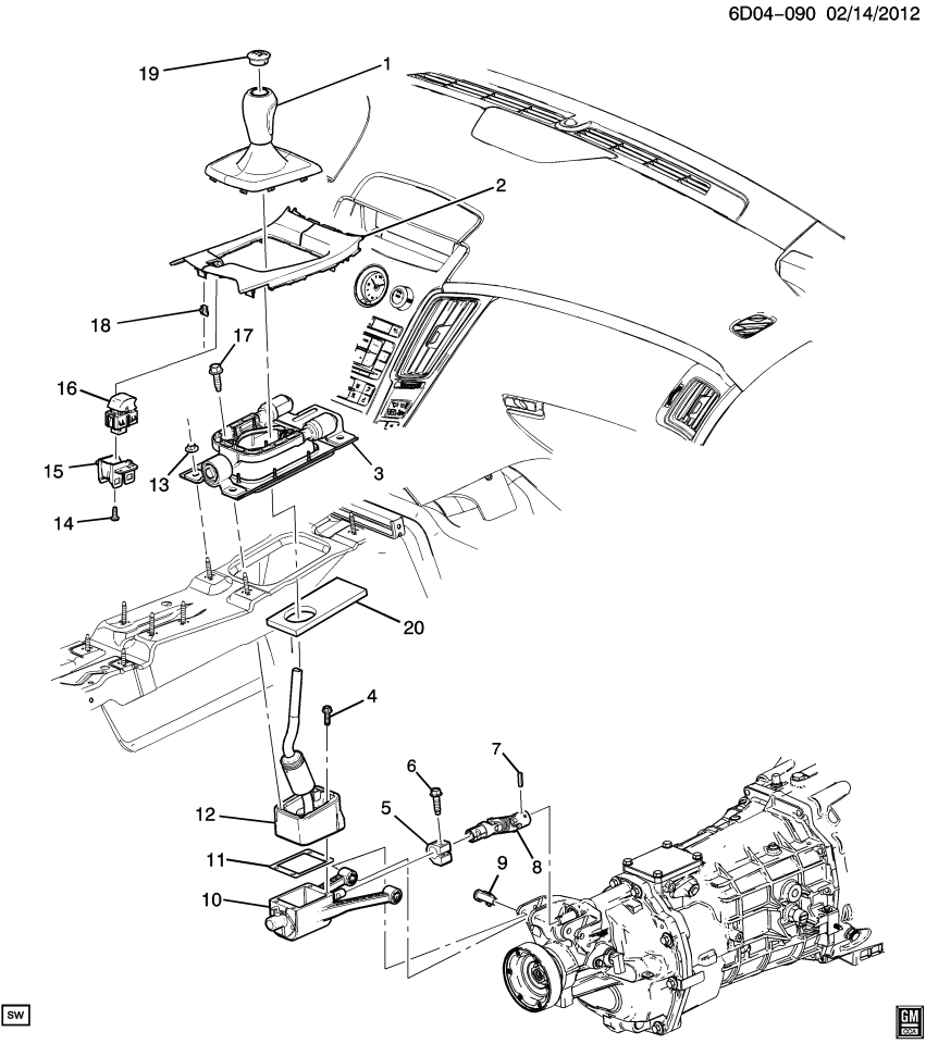 GM 20841741 Insulator-Floor Panel Tunnel Panel Rear