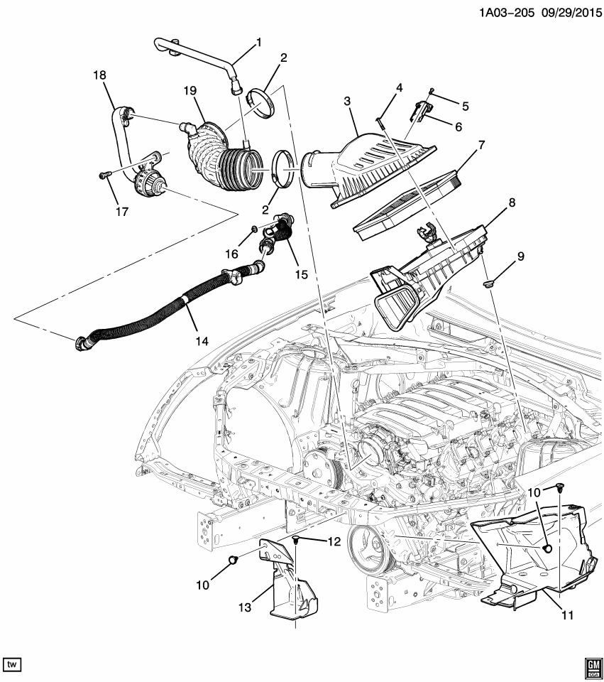 GM 84468185 DUCT ASM-A/CL OTLT