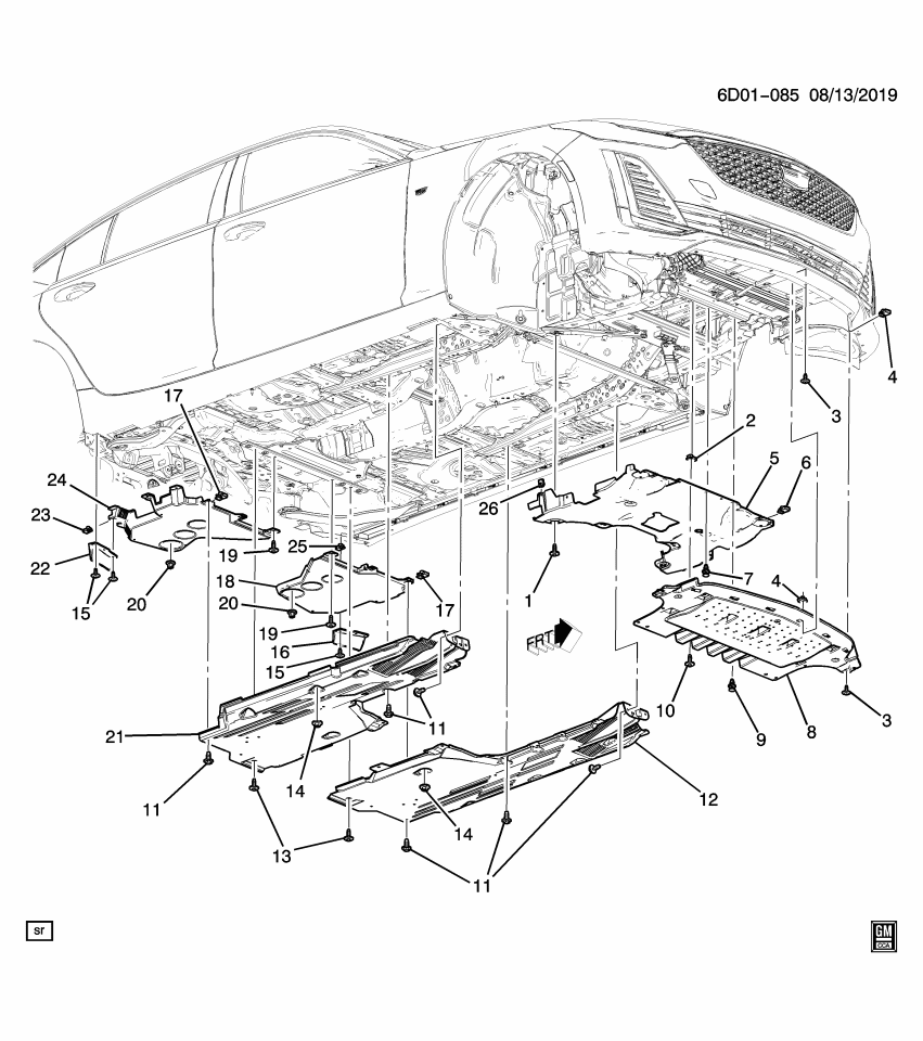 GM 84517521 DEFLECTOR ASM-FRT BPR FASCIA CTR AIR