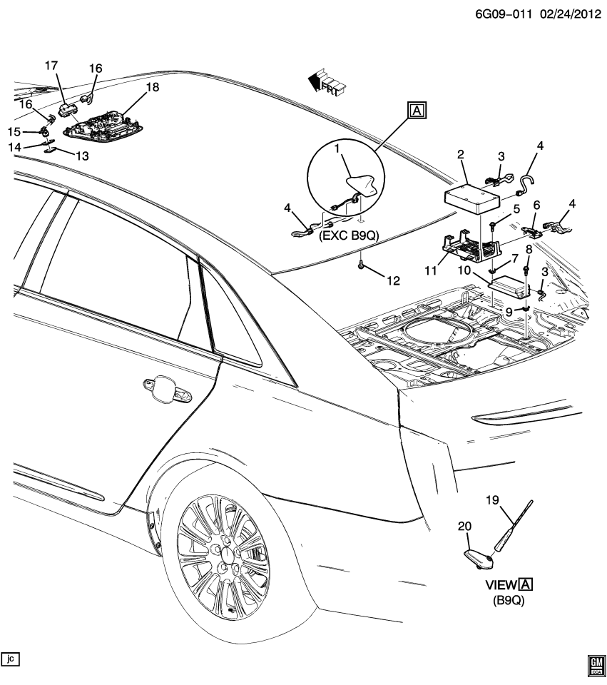 GM 20951670 Switch Asm-Comn Center Call *Black