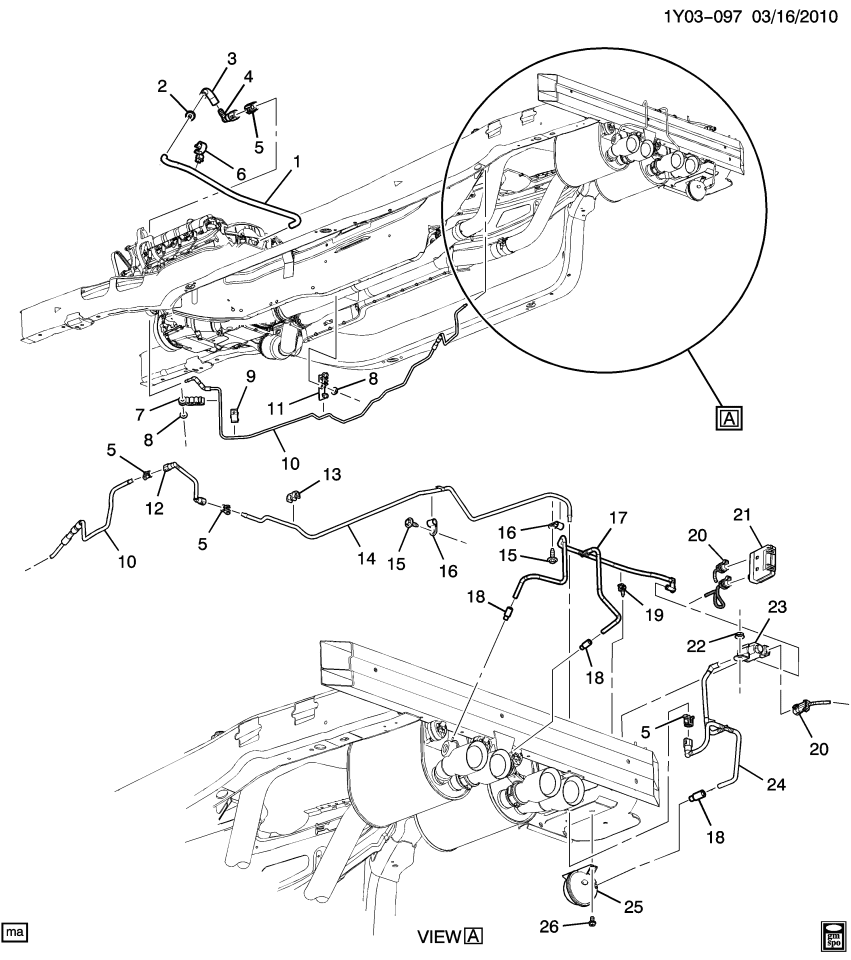 GM 25820419 Pipe Asm-Intake Manifold Front Crossover