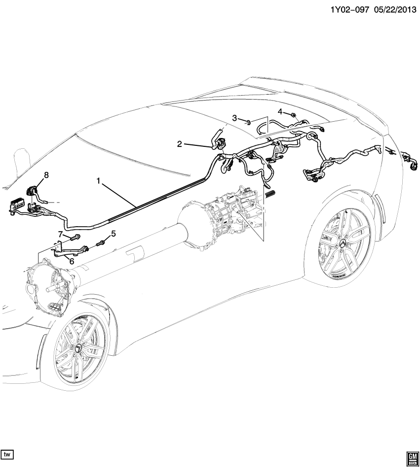 GM 22890592 Harness Asm-Trans Wiring