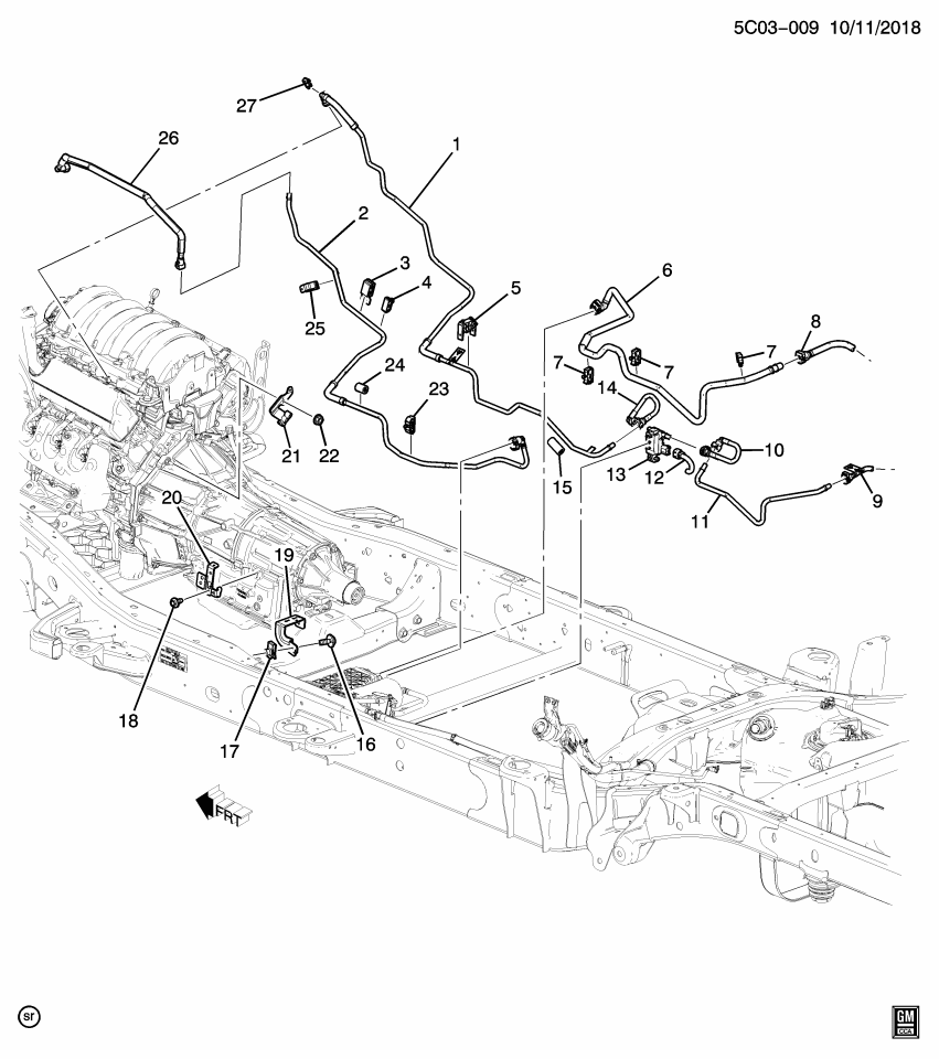 GM 84477183 HOSE ASM-FUEL FEED
