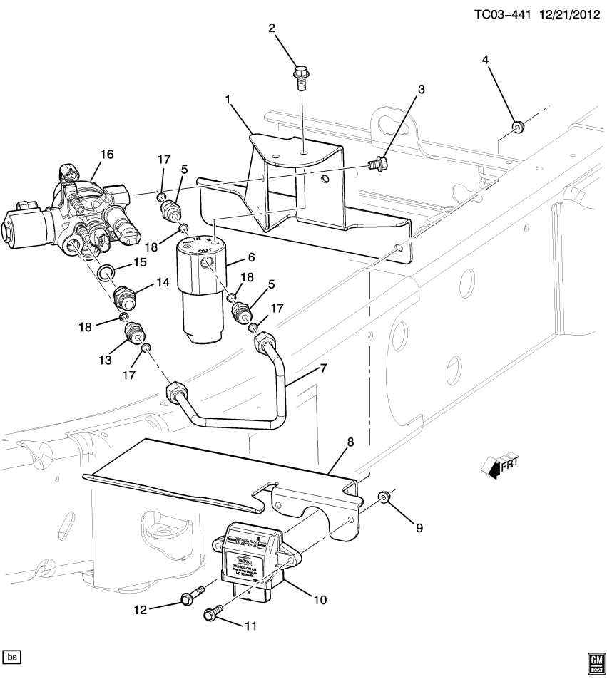 GM 22990979 Pipe Asm-Cng High Pressure Regulator