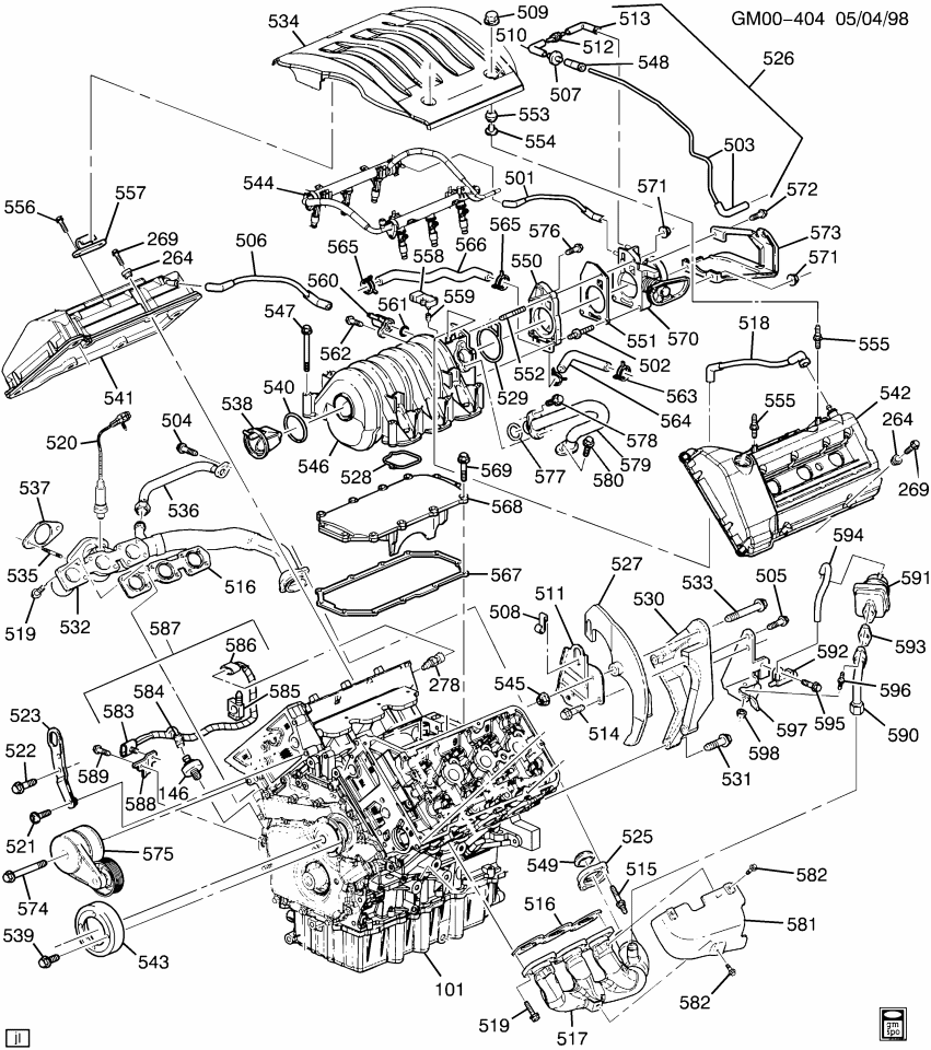 GM 12557687 Seal-Intake Manifold