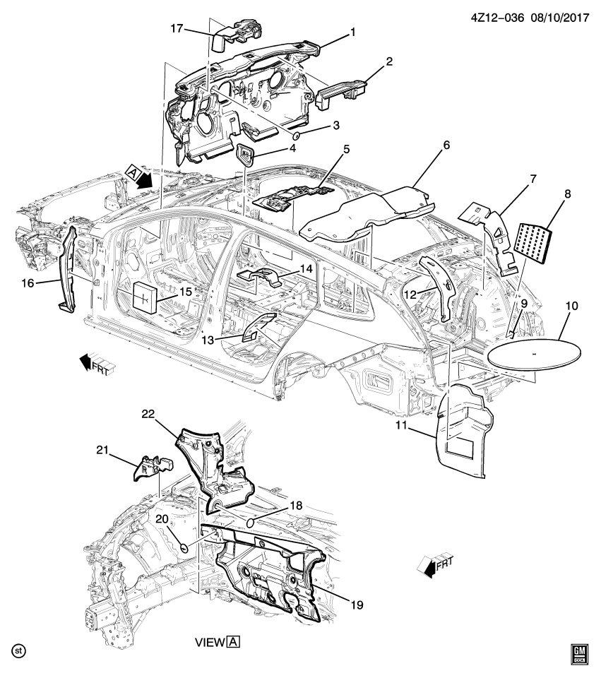 GM 23233222 Insulator-Rear Compartment Floor Panel