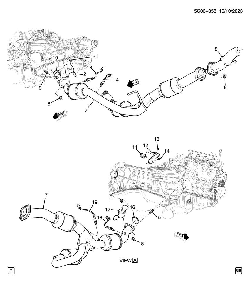 GM 11610136 Stud-Double Ended Heavy Hx Flange Head