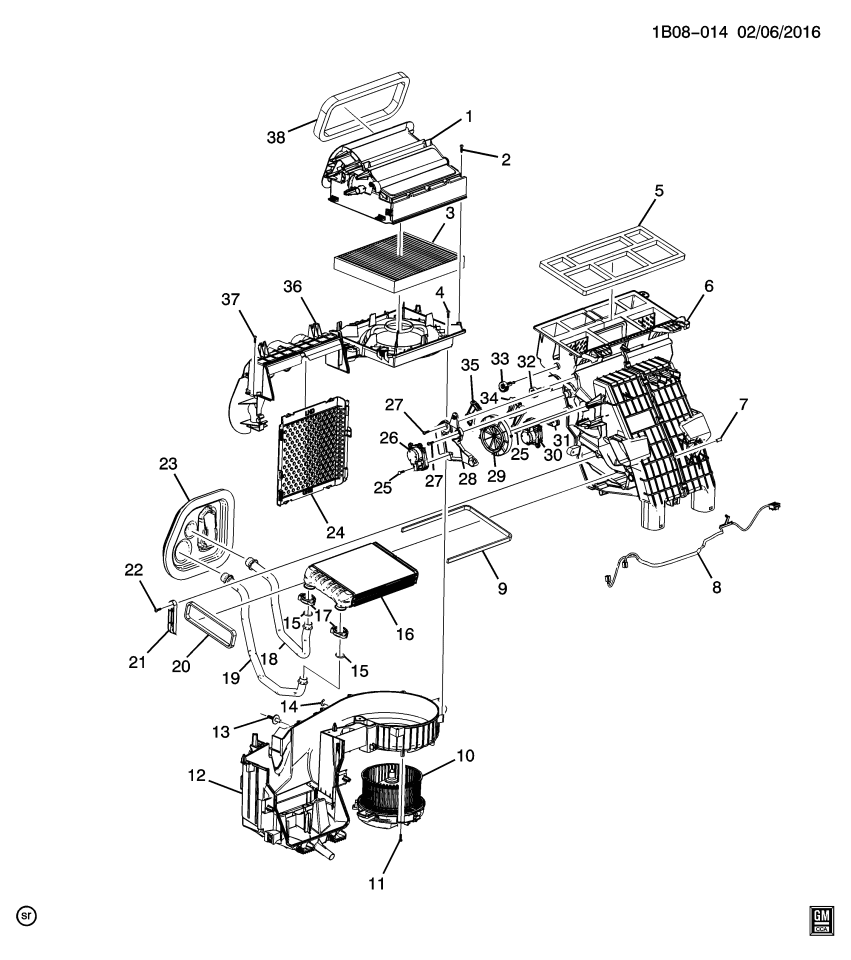 GM 13276263 Clamp-Heater Core Tube