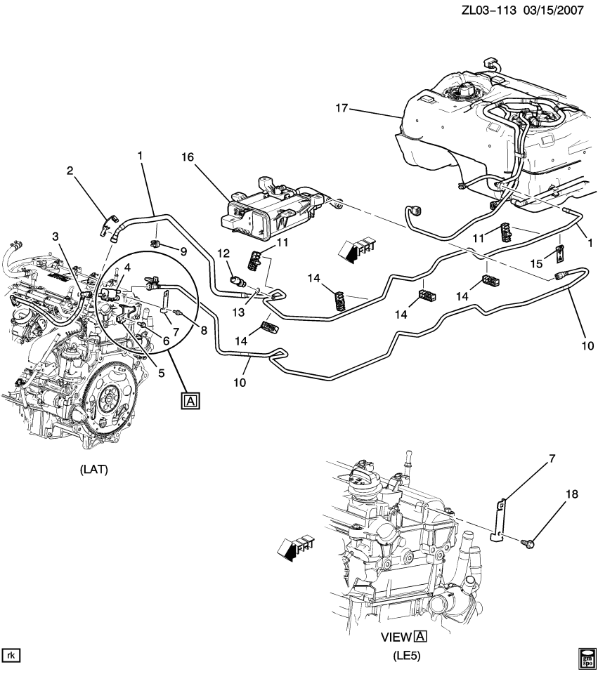GM 25926384 Hose, Evap Emission