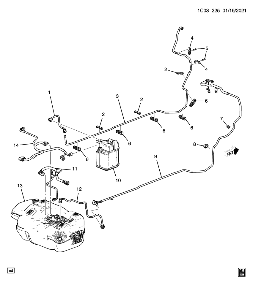 GM 42385250 Pipe Asm-Evap Emission