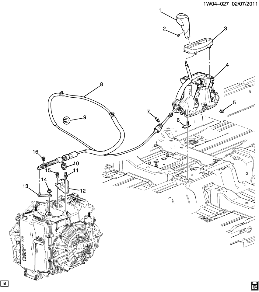 GM 22860305 Base Asm-Automatic Transmission Control <Use 7A 5000A>