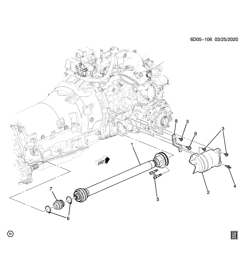 GM 84683457 BOOT-TRFER CASE FRT OUTPUT SHF