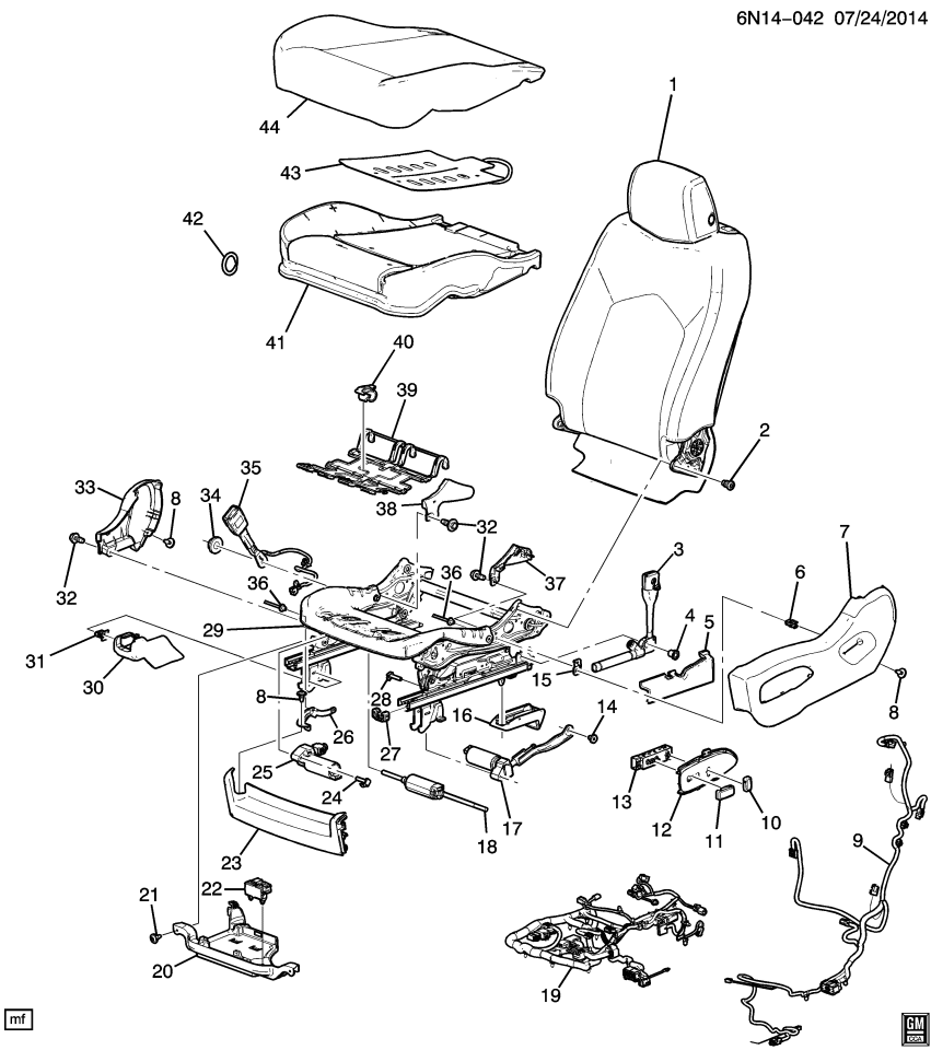 GM 22774427 Bracket Asm-Driver Seat