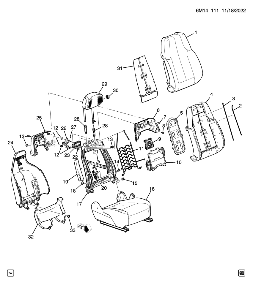 GM 85574882 COVER ASM-F/SEAT BK RR LWR *BACKEN BLACK