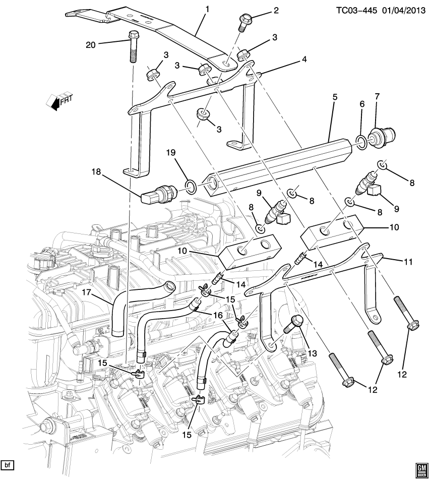 GM 22991053 Tube Asm-Intake Manifold