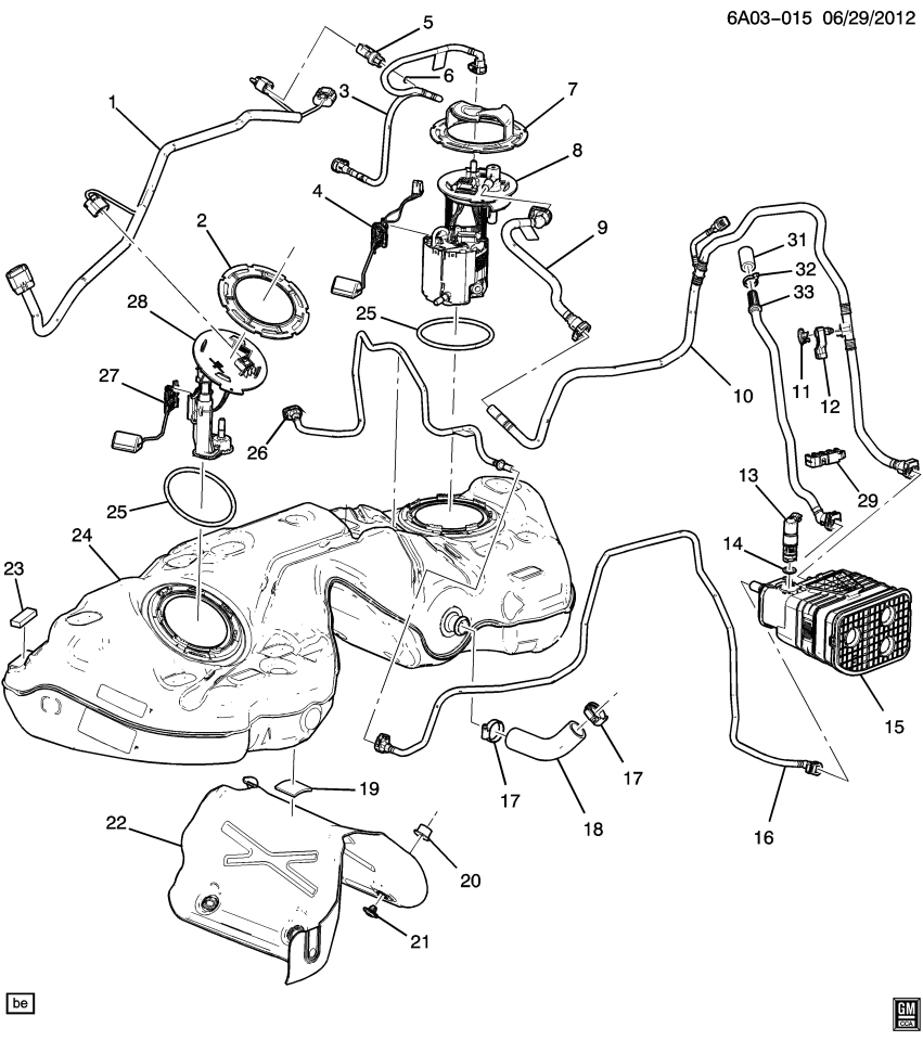 GM 20931502 Hose Asm-Evap Emission Canister Air Inlet
