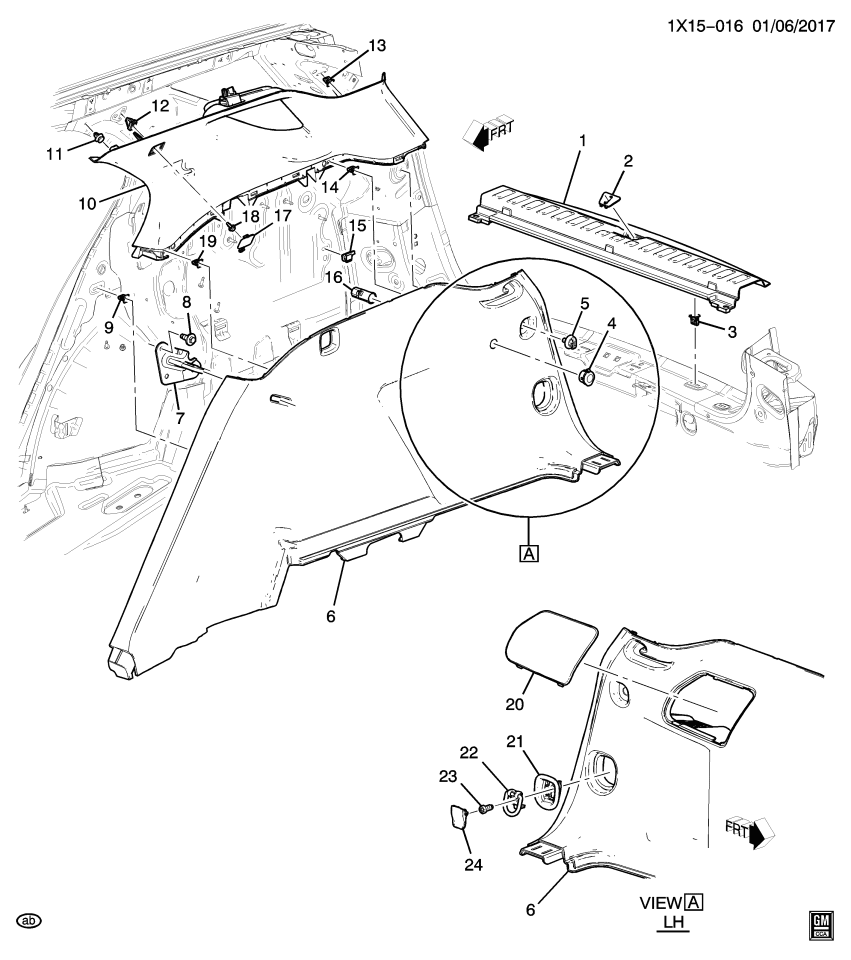GM 84123726 Striker-Rear Seat Back Latch