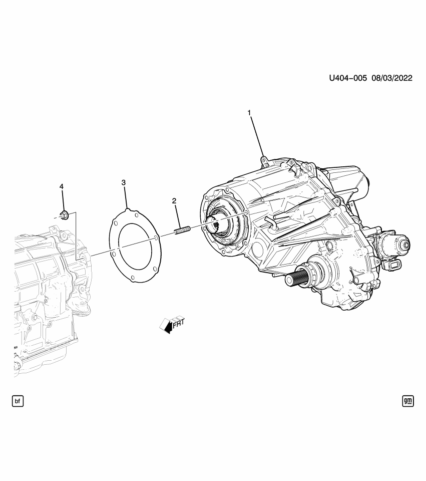 GM 86816628 GASKET-TRFER CASE ADAP