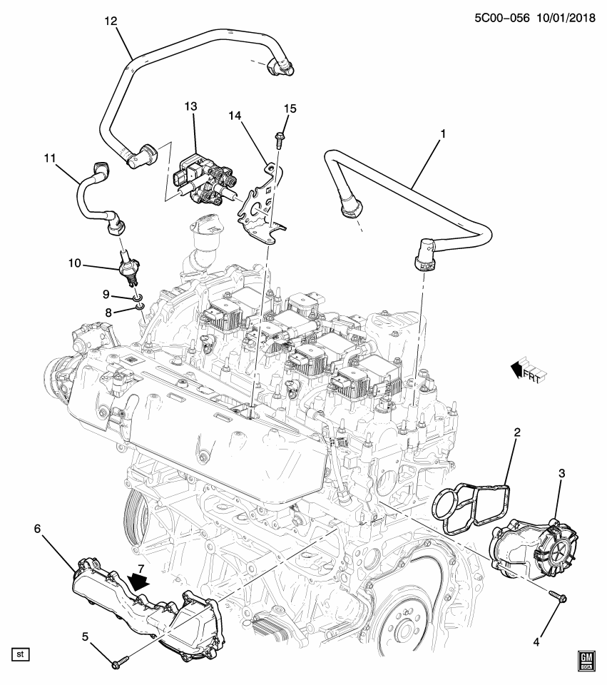 GM 12734328 PUMP-EVAP EMIS CNSTR PURGE