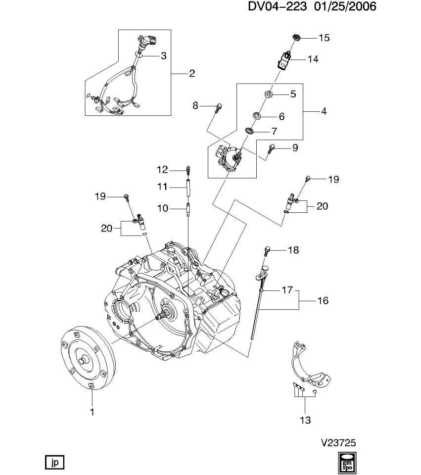 GM 93741848 Nut, Parking/Neutral Position Switch