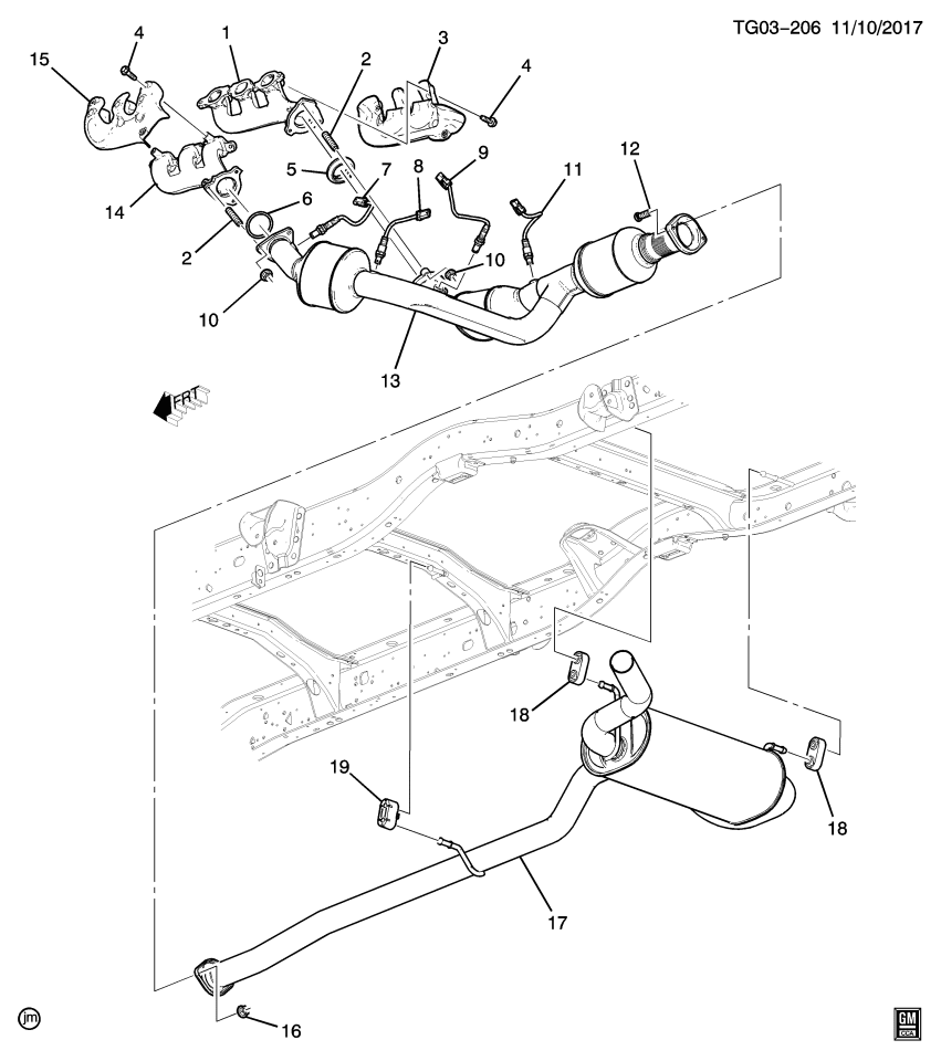 GM 84757029 Muffler & Pipe Assembly