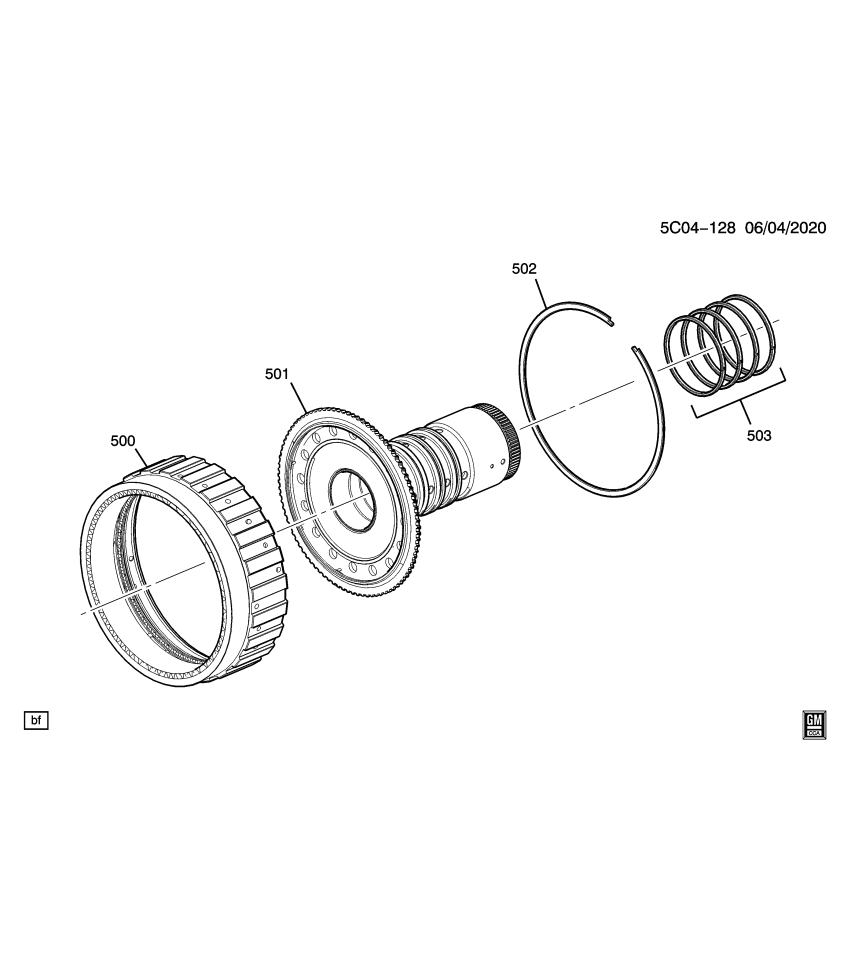 GM 24050268 SHAFT ASM,DIR O/D SUN GR