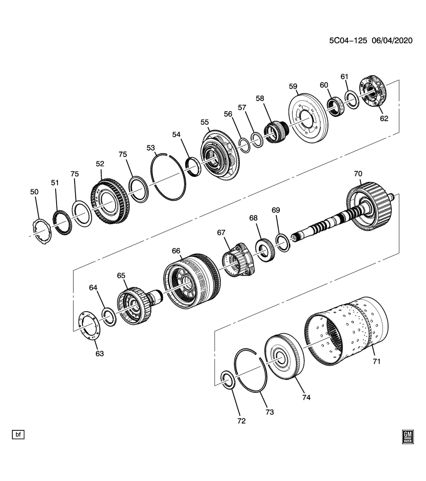 GM 24287780 GEAR-DIR O/D SUN