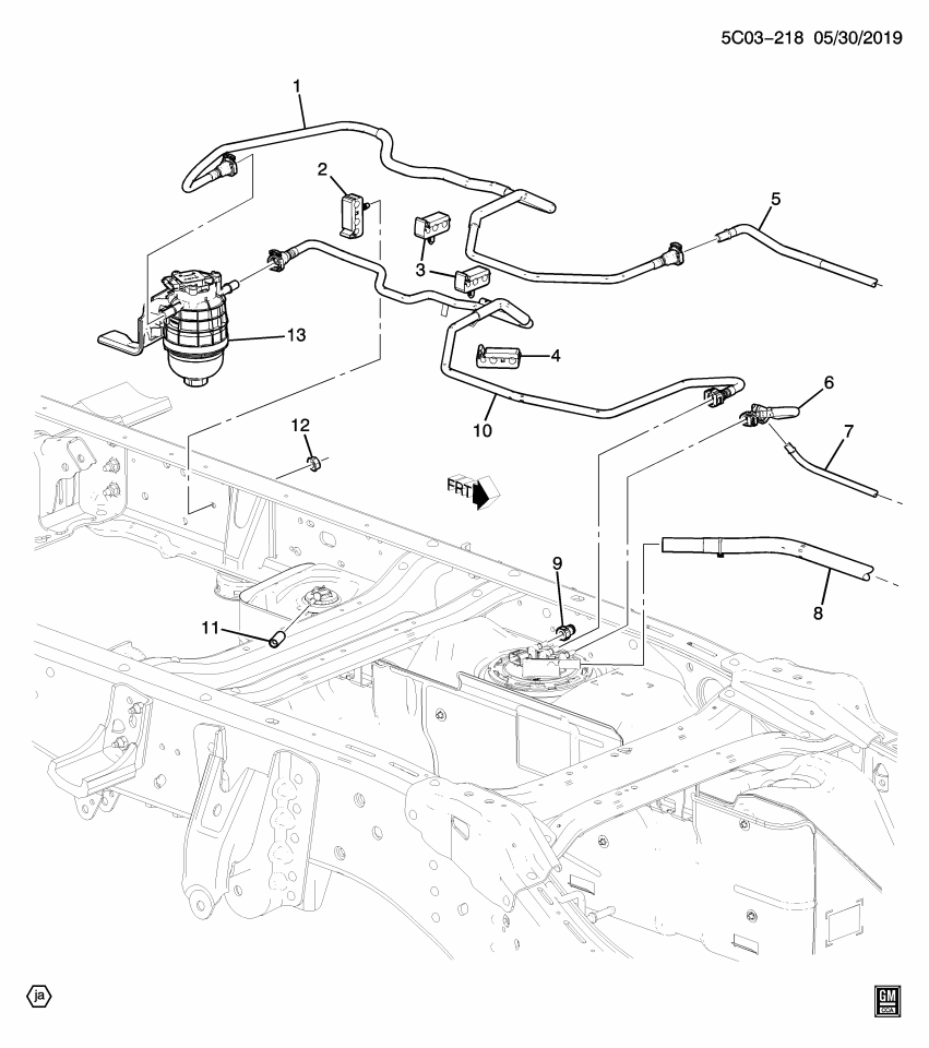 GM 84007629 Clip-Fuel Feed & Return Pipe