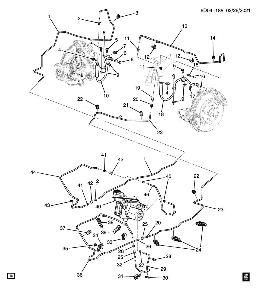 GM 84834042 CLIP-FUEL FEED & EVAP EMIS FRT PIPE