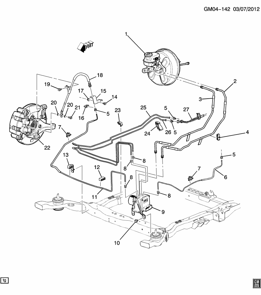 GM 15889818 Clip-Brake Pipe