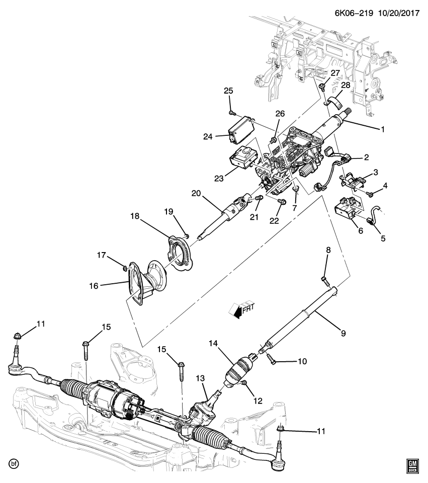 GM 23295346 STRAP-STRG COL FRICT CONT MDL BRKT