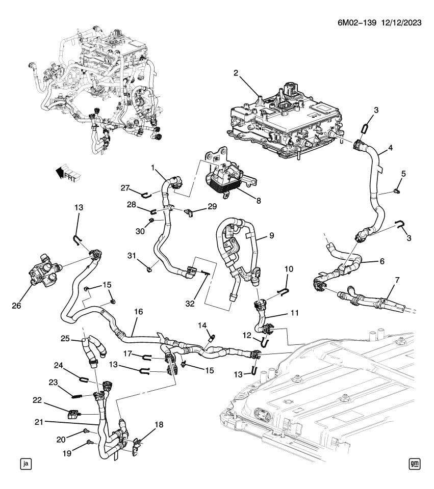 GM 85652987 CLIP-AUX HTR INL & OTLT HOSE