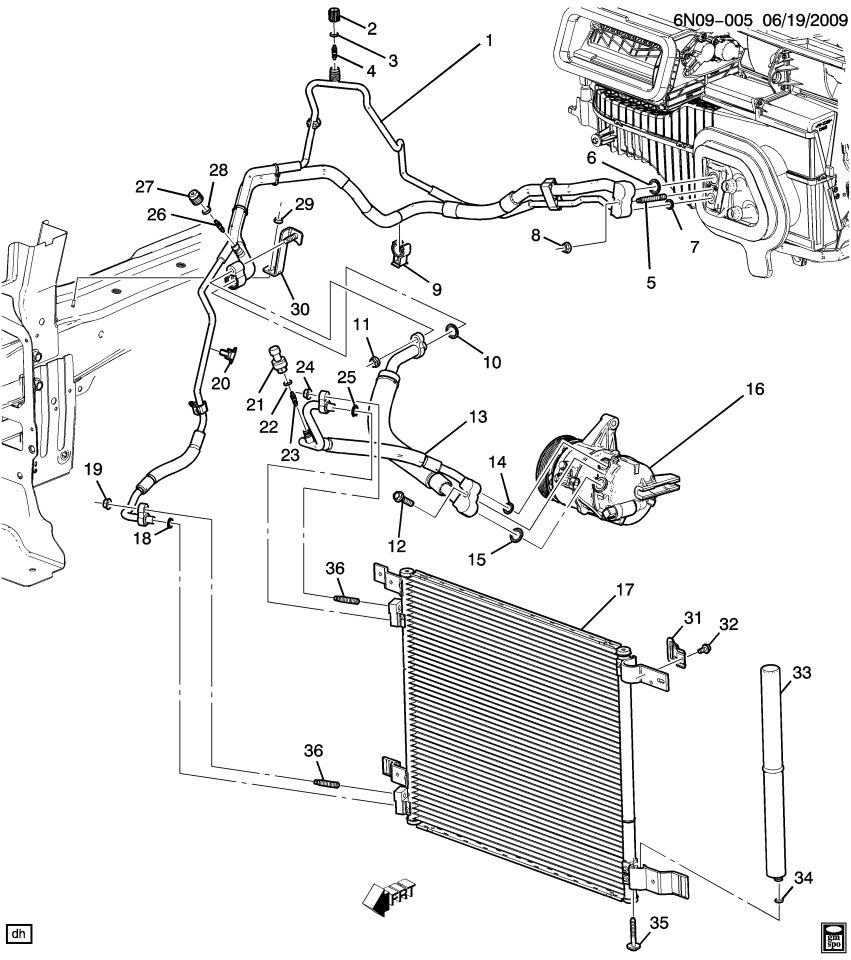 GM 20831974 Bolt/Screw-A/C Receiver & Dehydrator Fitting