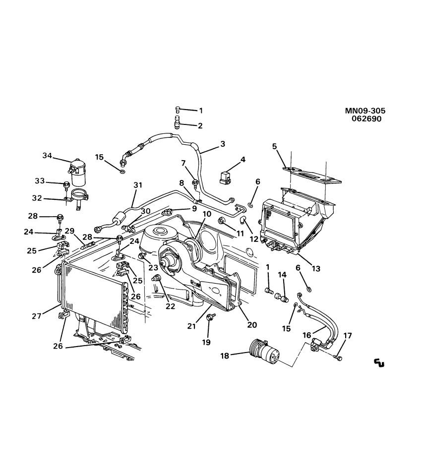 GM 22578319 Hose Asm-A/C Compressor & Condenser