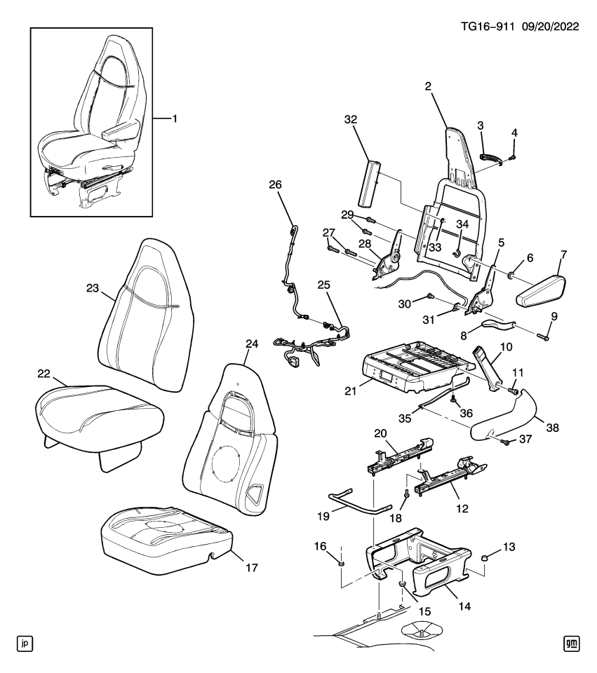 GM 19355161 Cover, Passenger Seat Belt Tensioner Front Trim (Buckle Side)<Contact Bfo>