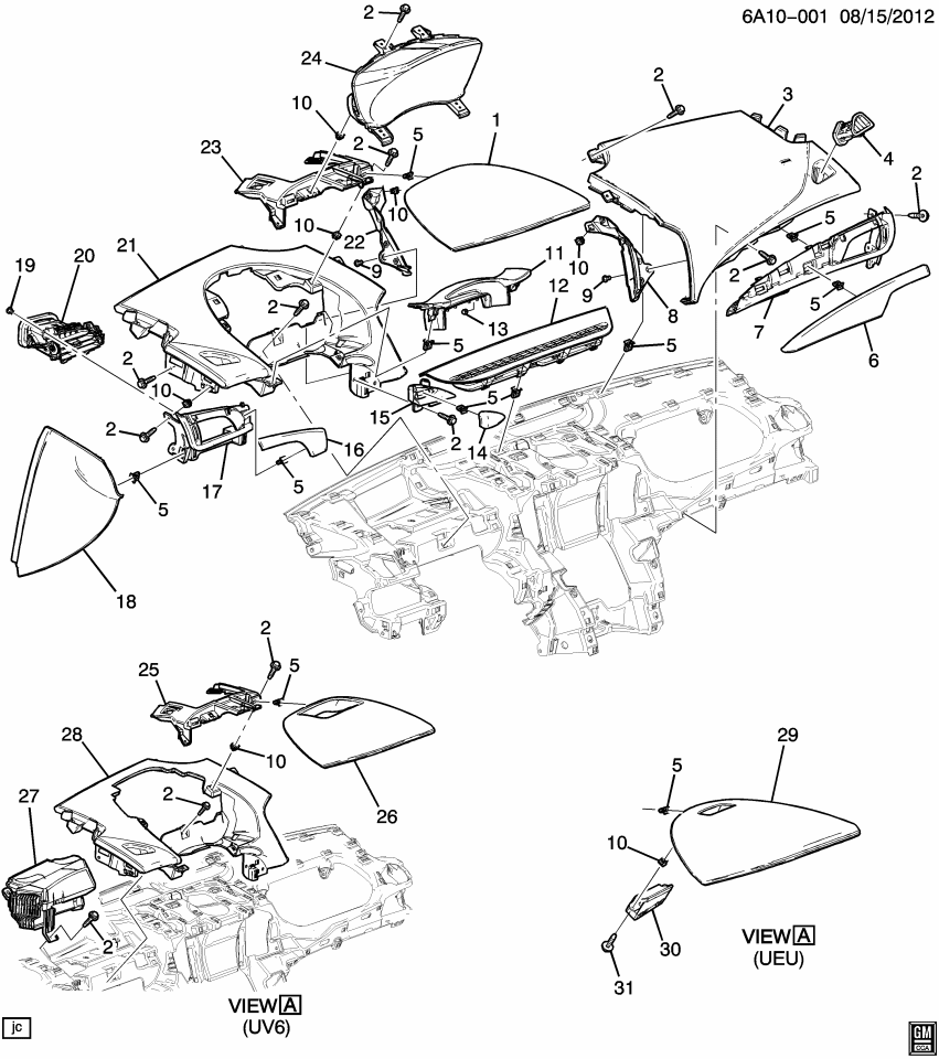 GM 22794499 Applique-Instrument Panel Trim Plate *Natural Sape