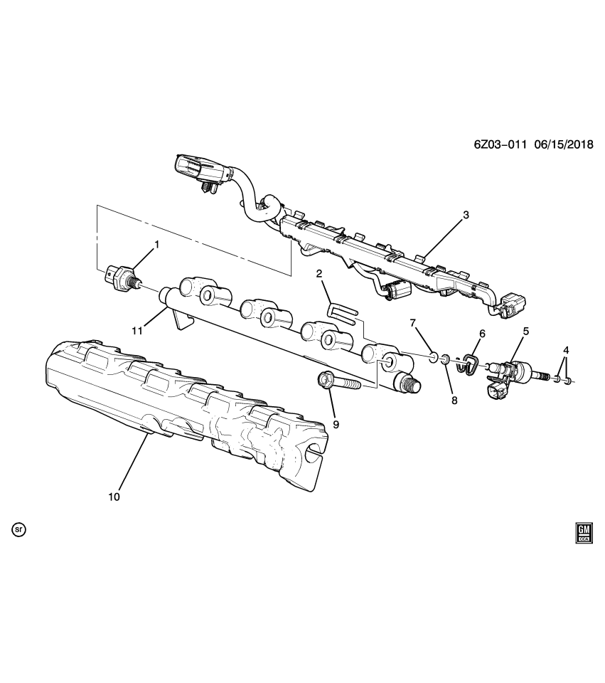 GM 55505225 HARNESS ASM-F/INJR WRG