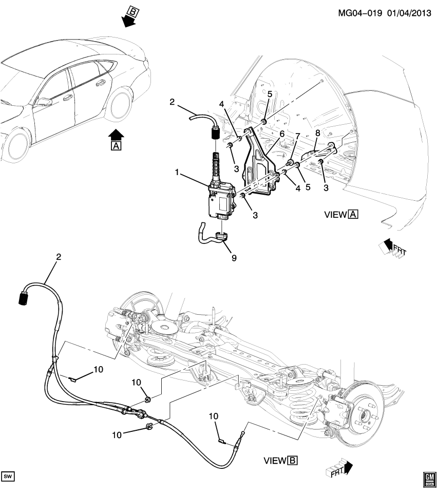 GM 20962527 Bracket-Electronic Parking Brake Control Mod