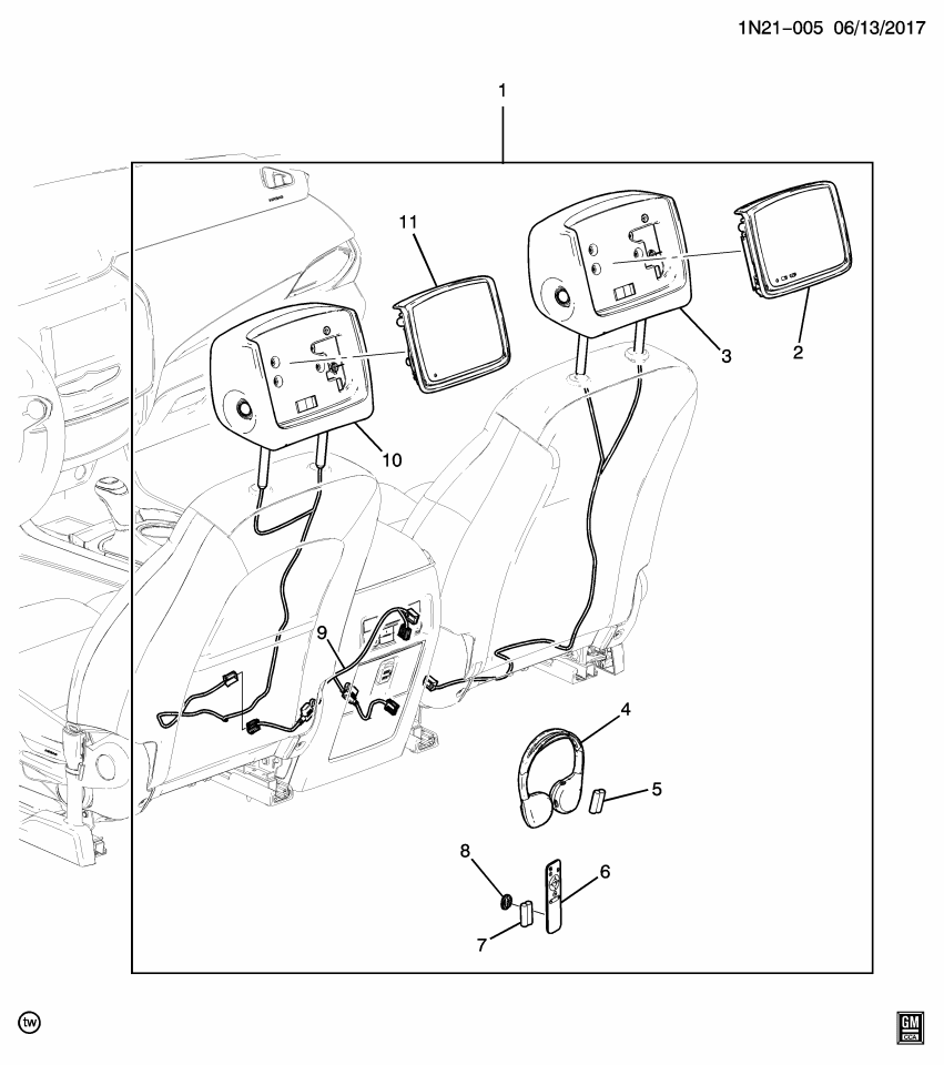 GM 23313603 PLAYER ASM-VIDEO