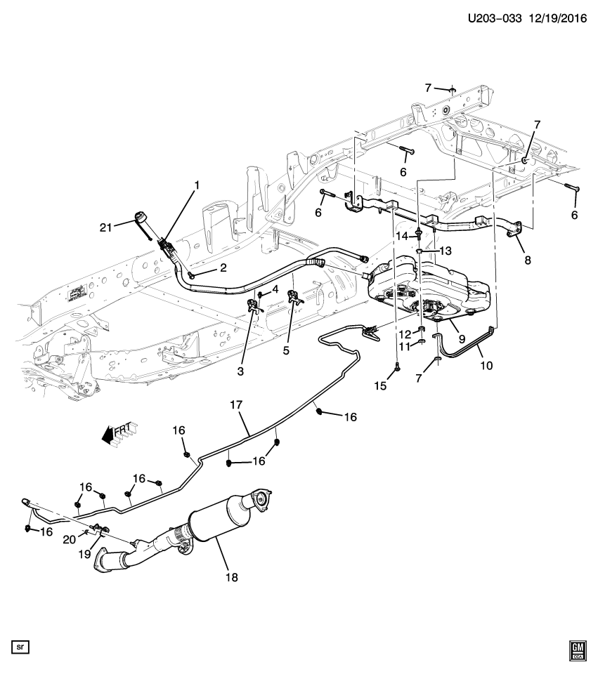 GM 23353487 Pipe Asm-Emission Reduction Fluid Tank Filler