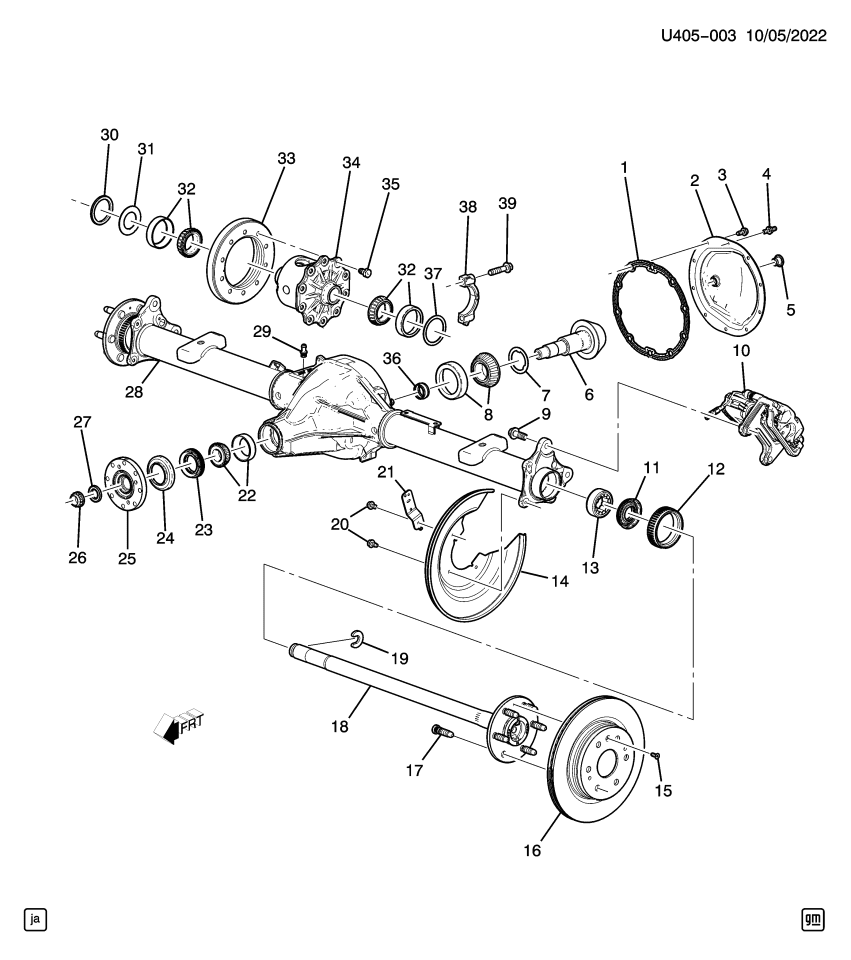 GM 84937119 BEARING ASM-DIFF