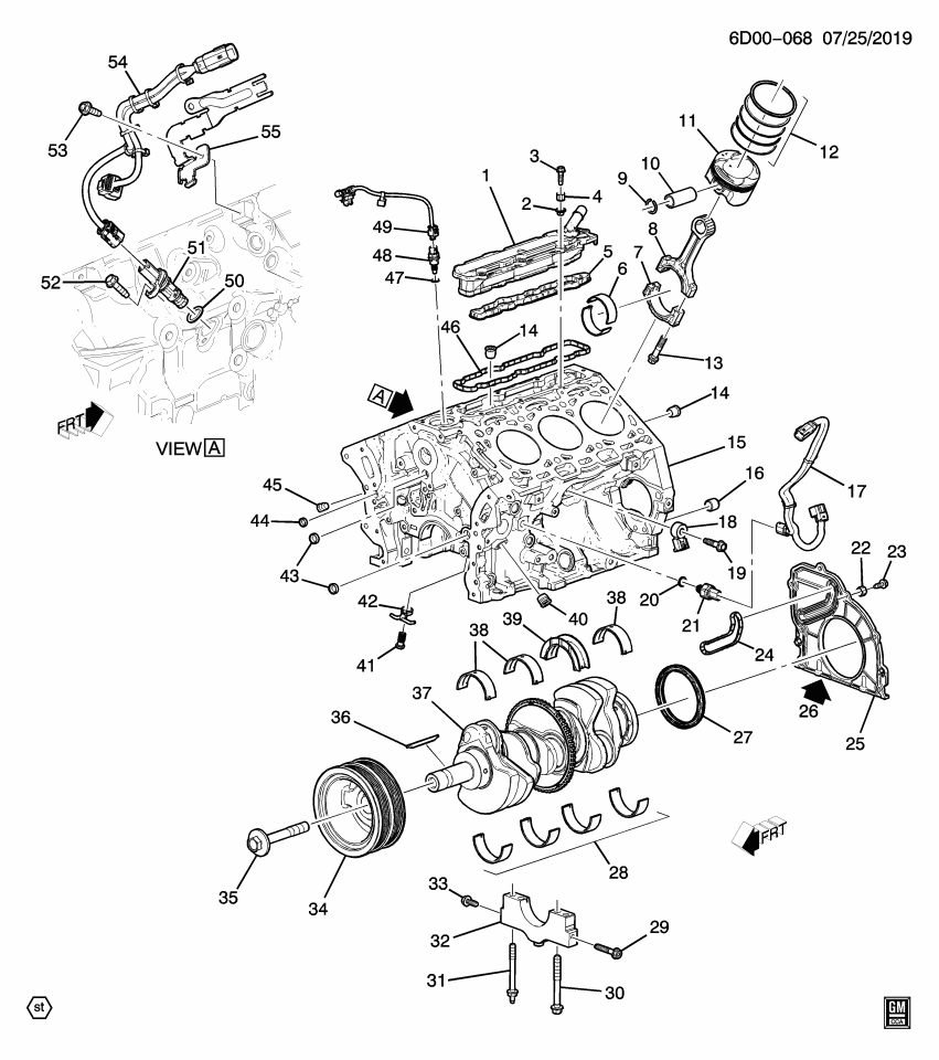 GM 12692505 Knock Sensor