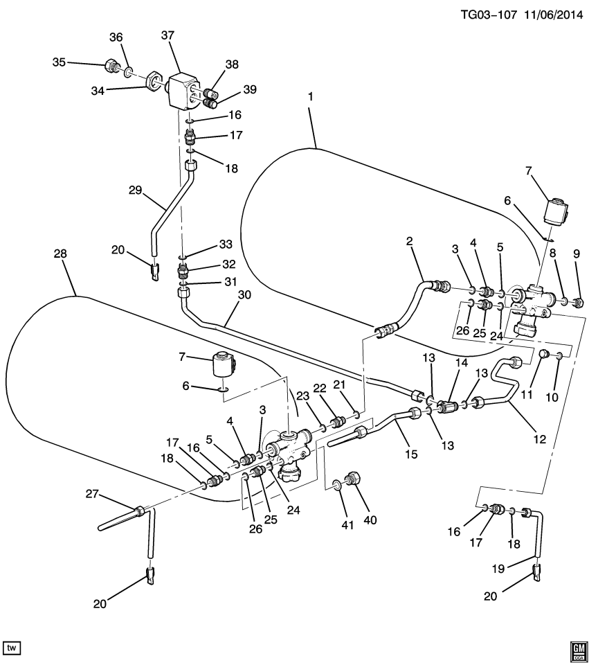 GM 19258721 Pipe Asm, Fuel Tank Vent