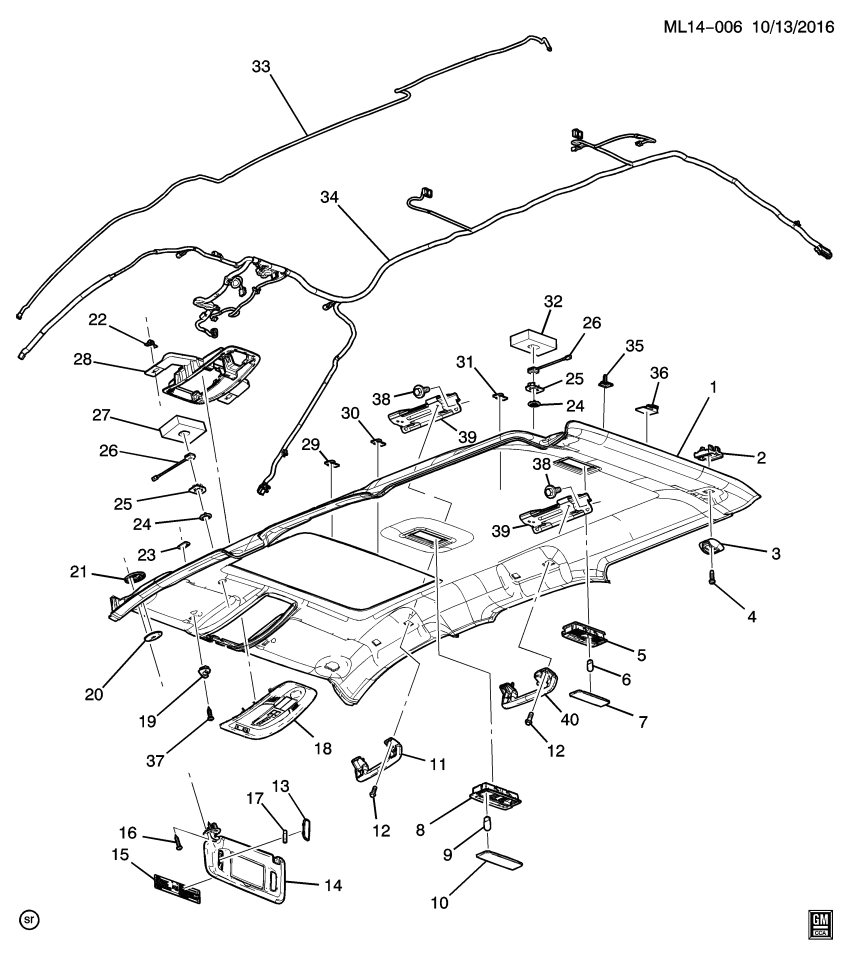 GM 20846390 Insulator-Mobile Telephone Microphone Upper