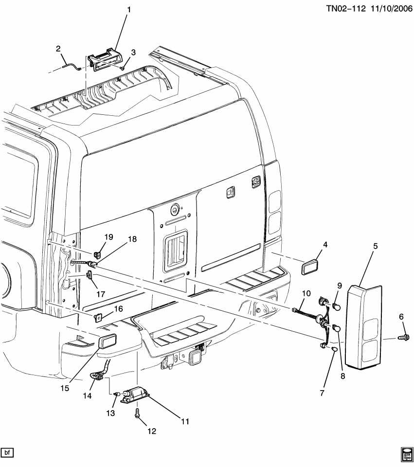 GM 9164143 Lamp, Rear License Plate