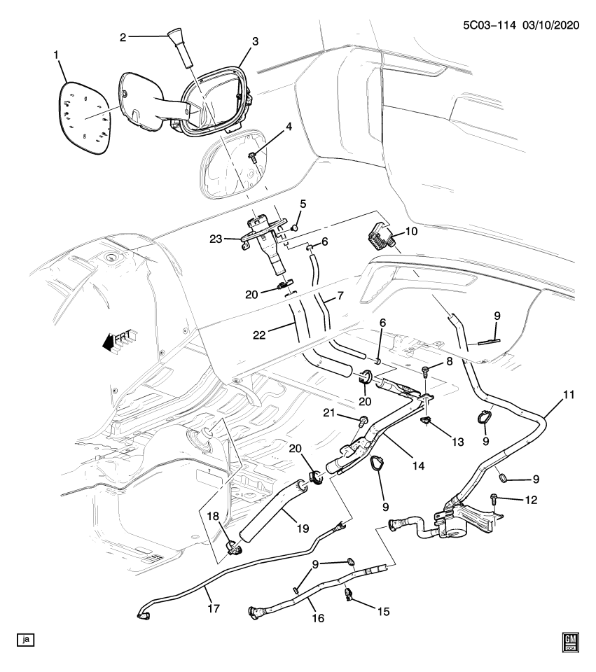 GM 11603793 CLAMP, EVAP EMIS HOSE