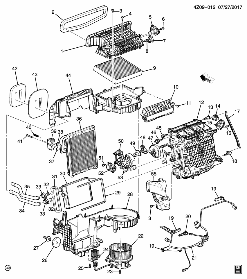 GM 39027938 Link-Front Floor Console Rear Air Valve Actuator Lever