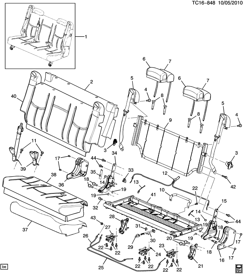 GM 15043014 Info Label