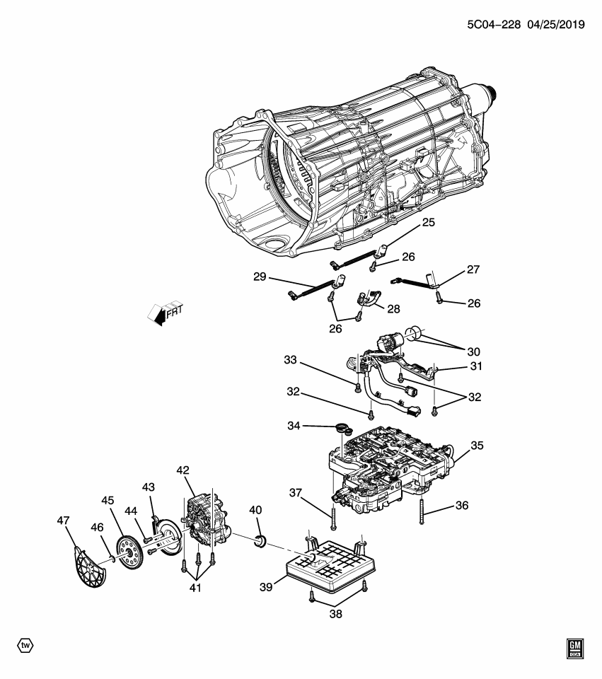 GM 11548705 Bolt, Automatic Transmission Fluid Pump Cover