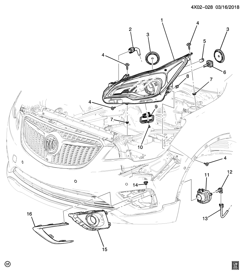 GM 84340640 HEADLAMP ASM-FRT